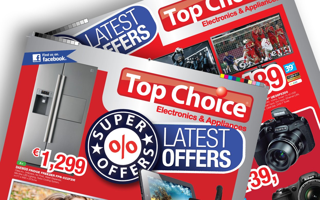 Top Choice Advertising Switch Page Graphic Design,  Design